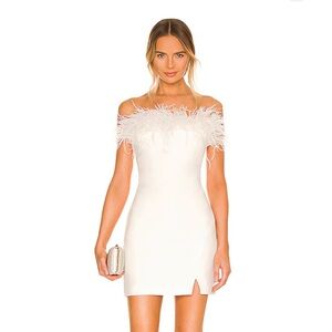 NWT Likely Katie White Feather Dress